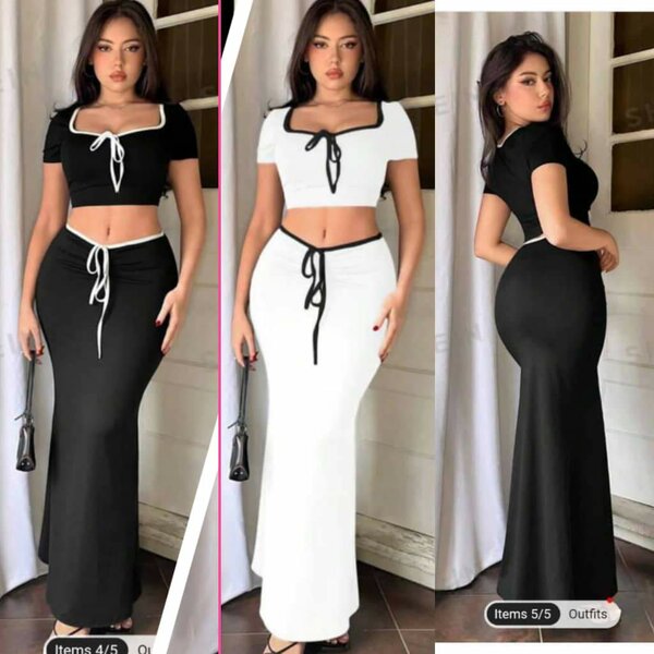 Ensemble top et jupe tendance