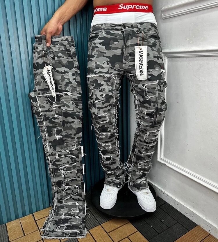 Pantalon Cargo treillis