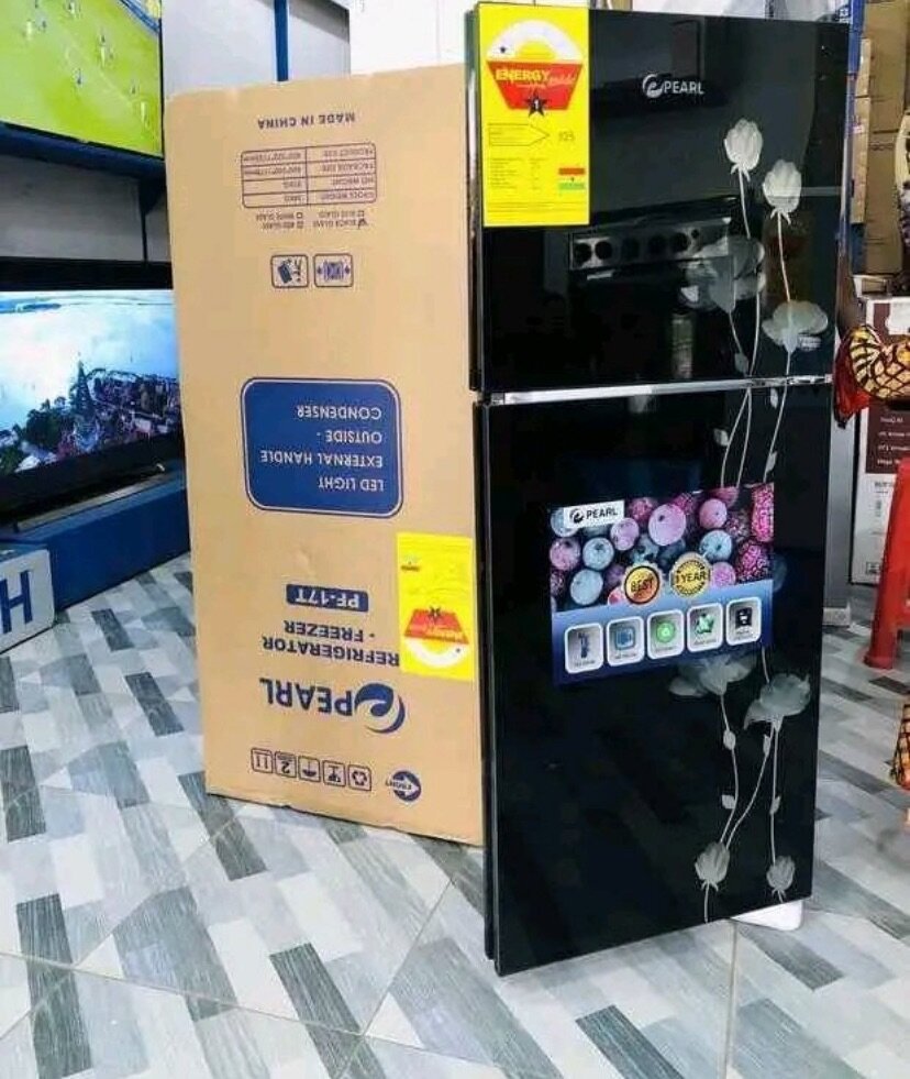 Pearl 95Liters Double Door Table Top Fridge Black PF-16T