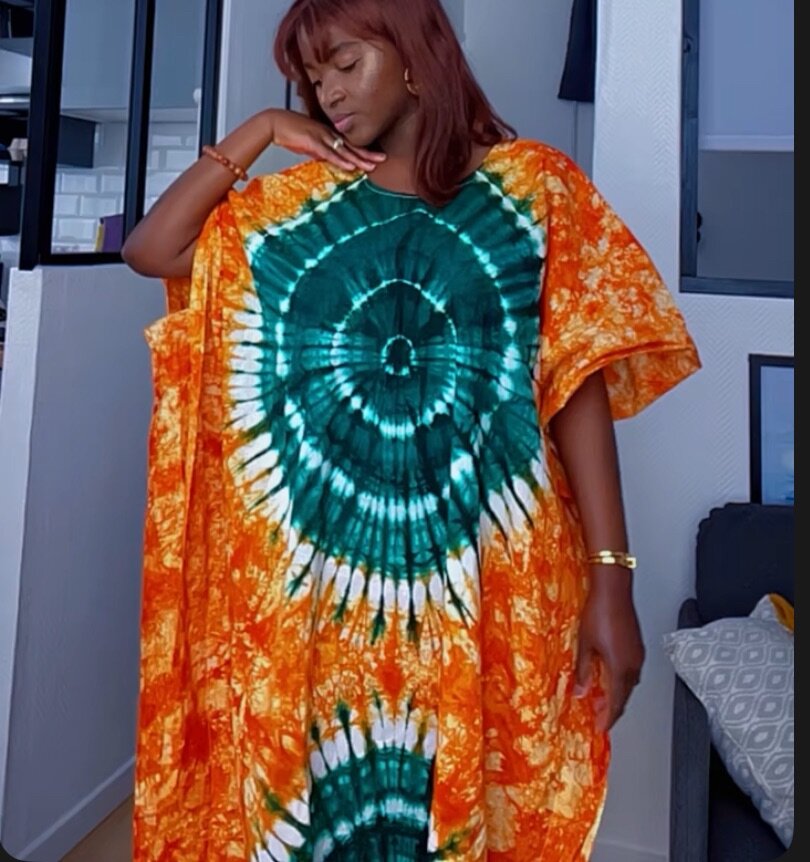 Boubou indigo