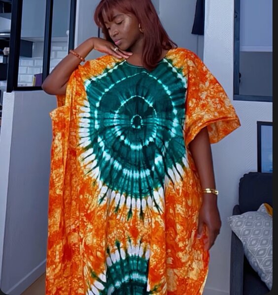 Boubou indigo