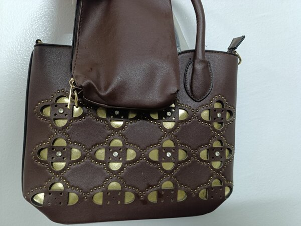 Sac à main en cuir marron