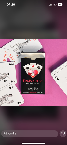 Cartes à Jouer Kama Sutra