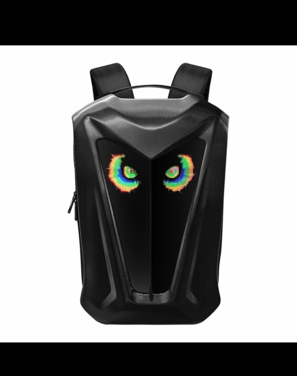 Sac à dos futuriste LED intégré