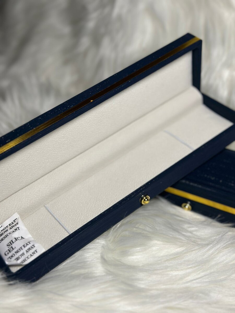 Boîte à Bijoux en Velours Bleu Élégante