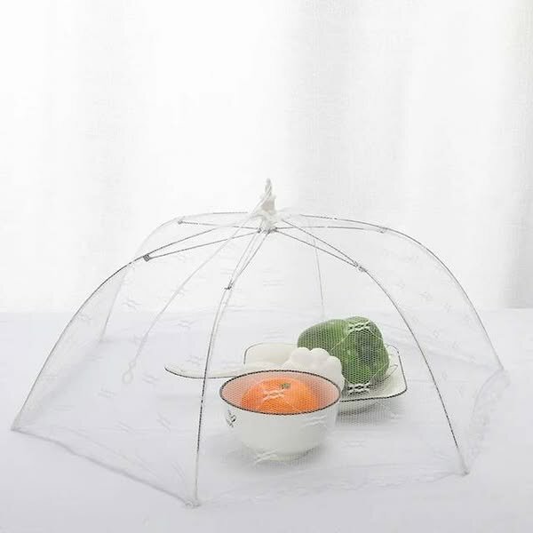 Couverture alimentaire protège vos aliments contre les insectes très pratique et facile à transporter avec sa texture pliable 