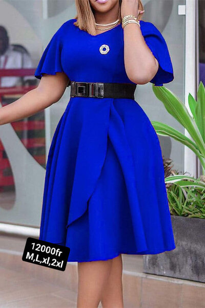 Robe couleur bleu