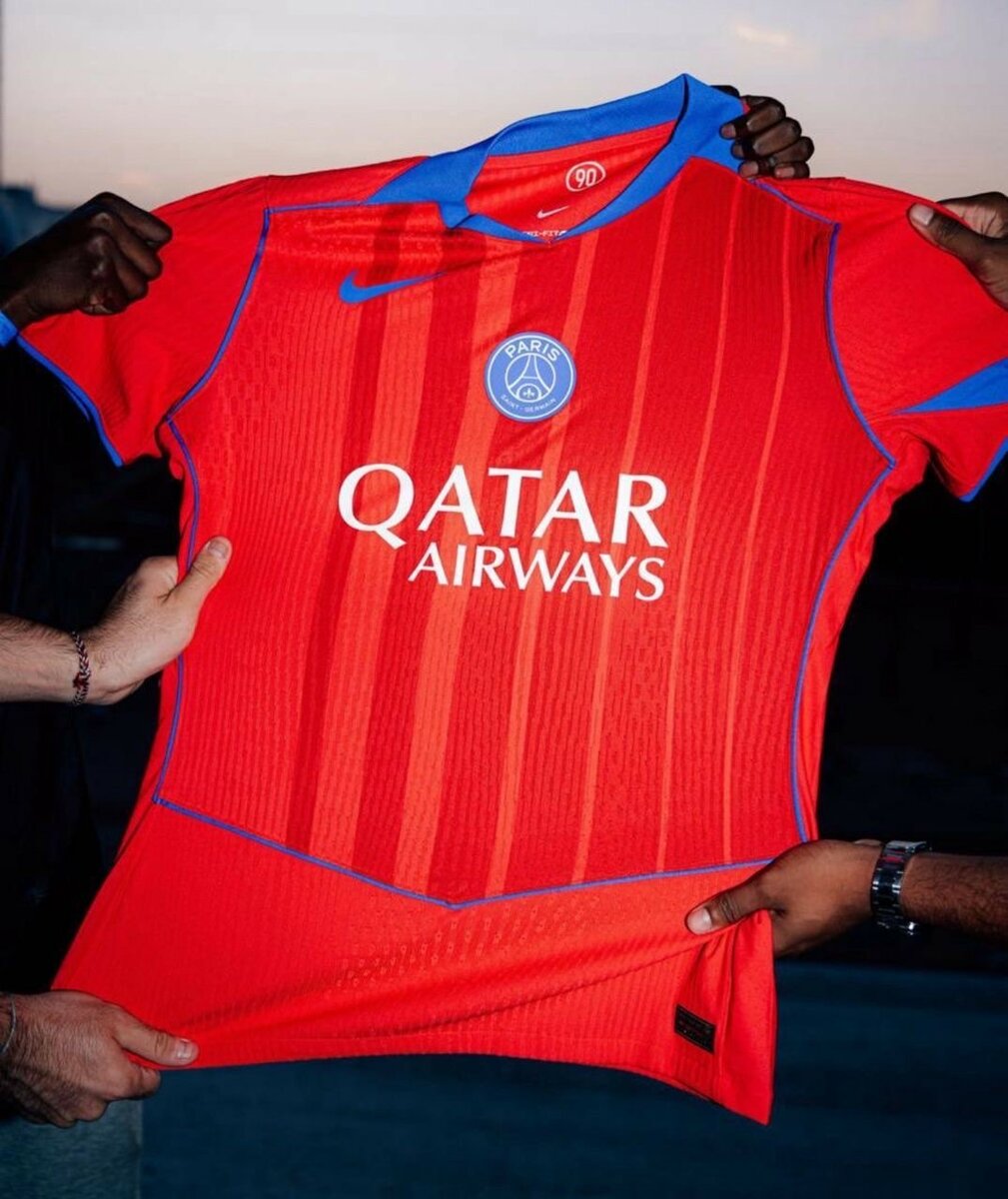 Maillot de Football Rouge PSG