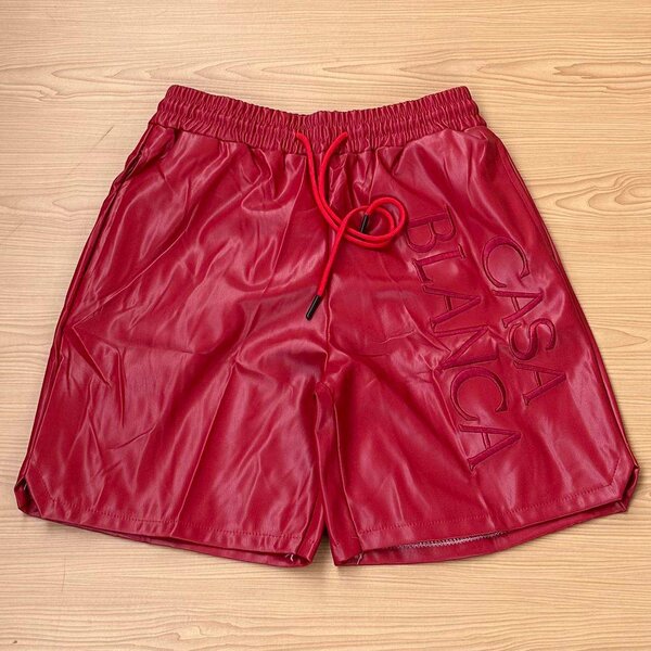 Leather shorts