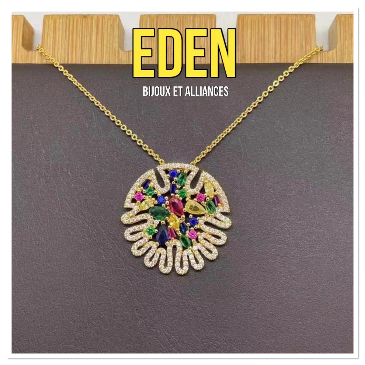 chaîne et pendentif, plaqué or