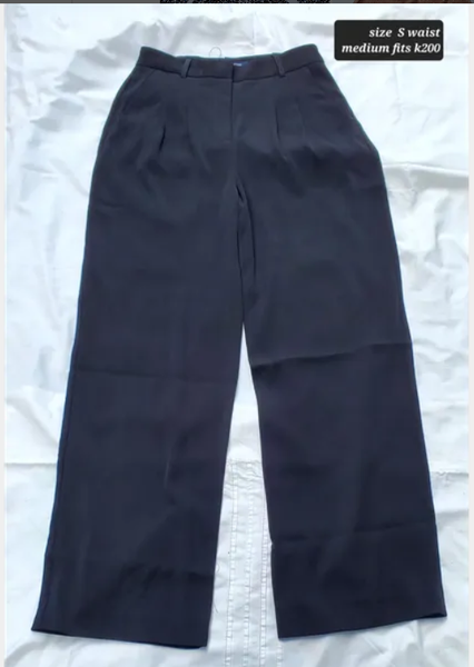 black trousers