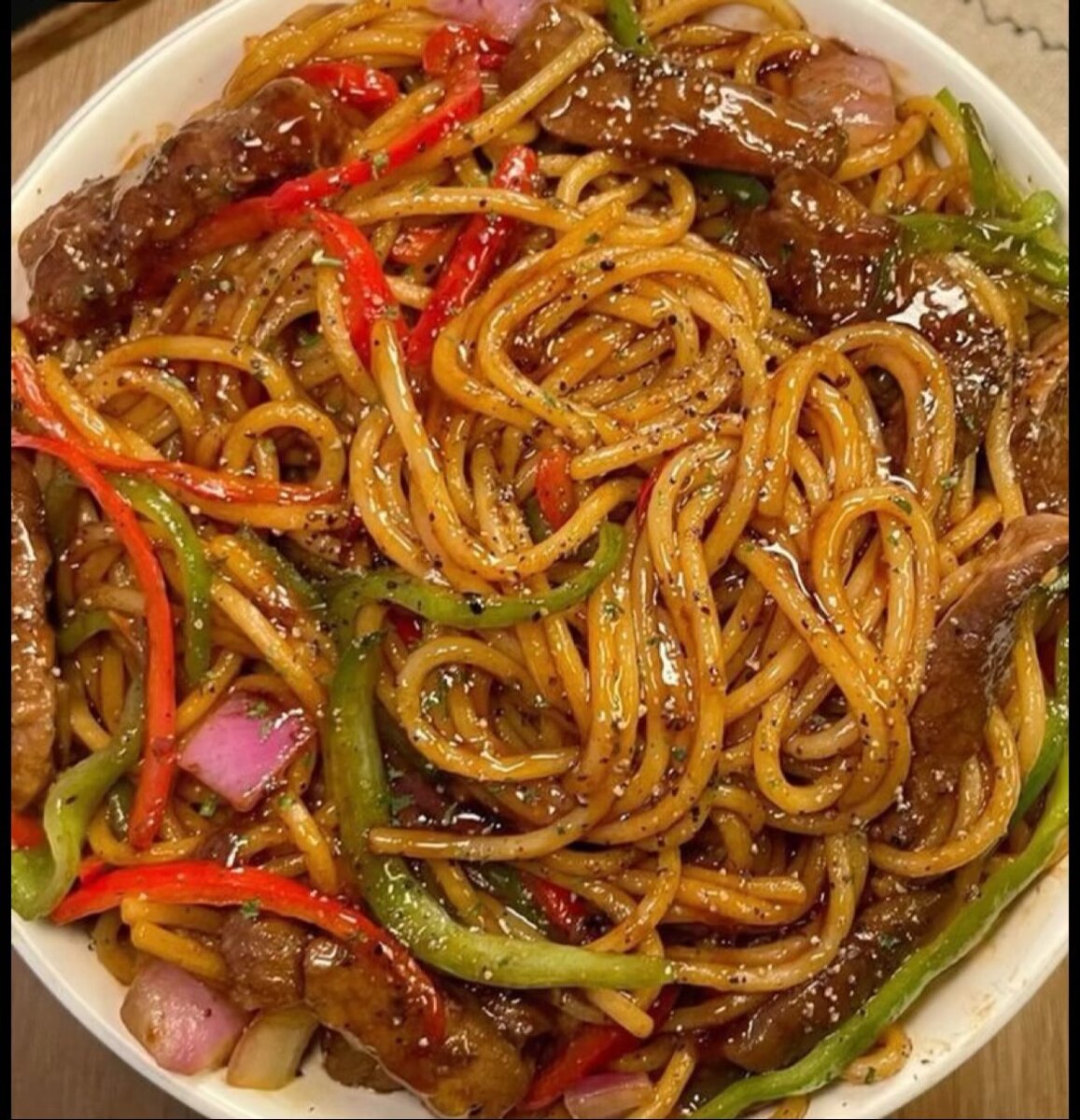 Spaghetti à la viande de bœuf