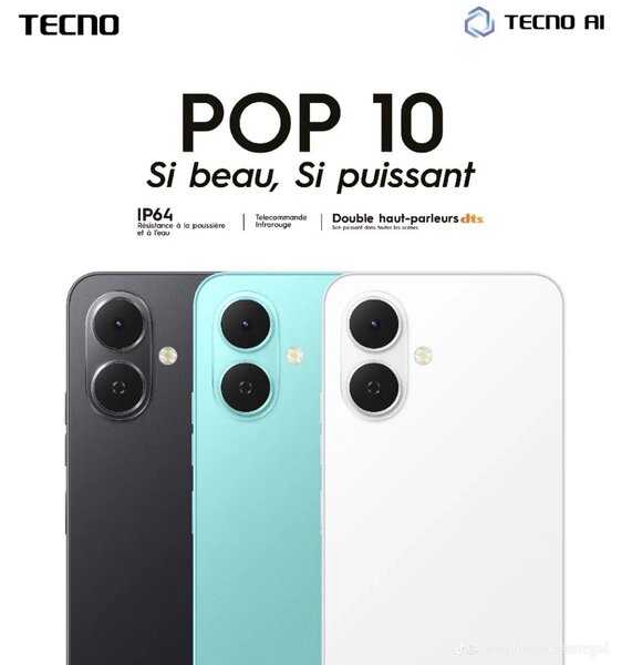 Smartphone TECNO POP 10 Puissant