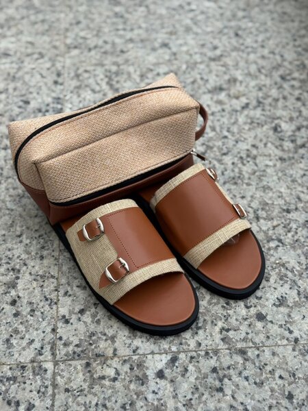 Sandales en cuir unisexes