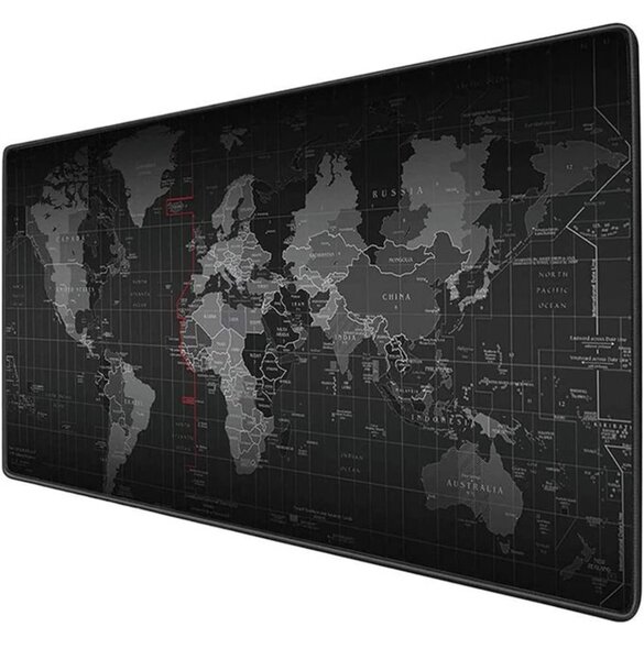 Tapis De Souris Modèle Carte Du Monde 900 * 400 Mm