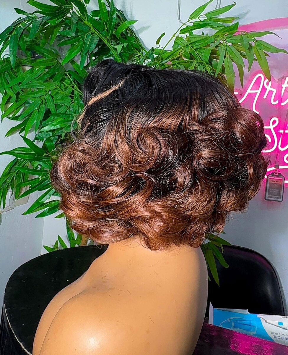Perruque raw Hair bob layered avec une Closur 5*5