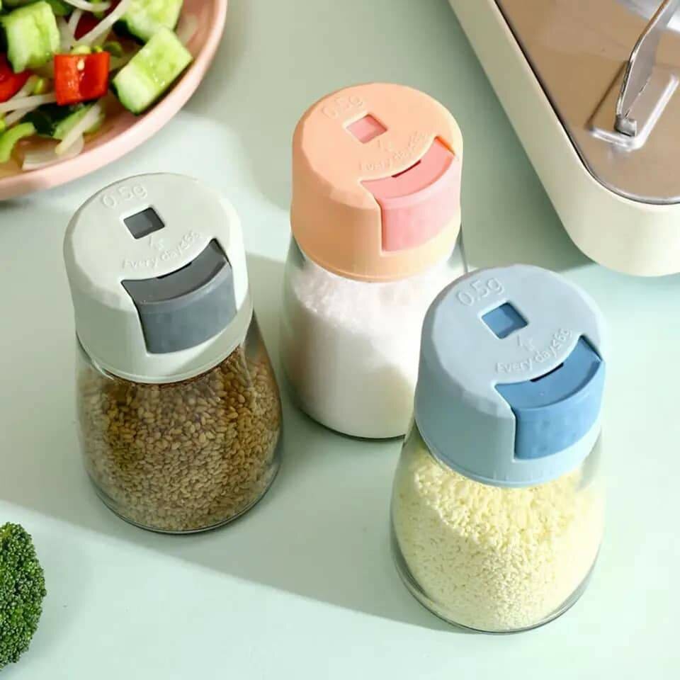 Ensemble de Pots à Épices Colorés