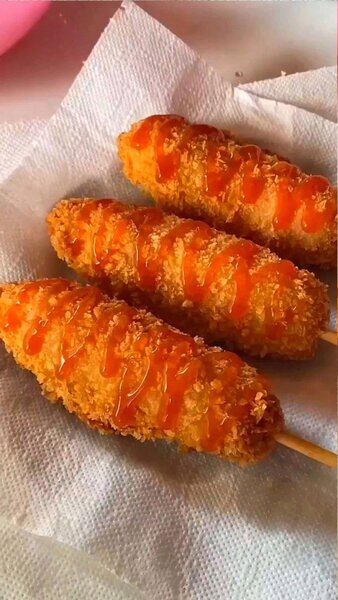 Délicieux Corn Dogs Croustillants