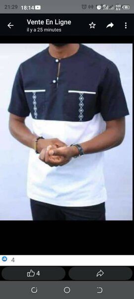 Chemise Africaine Élégante Homme