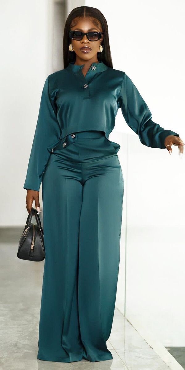Bas large et veste top