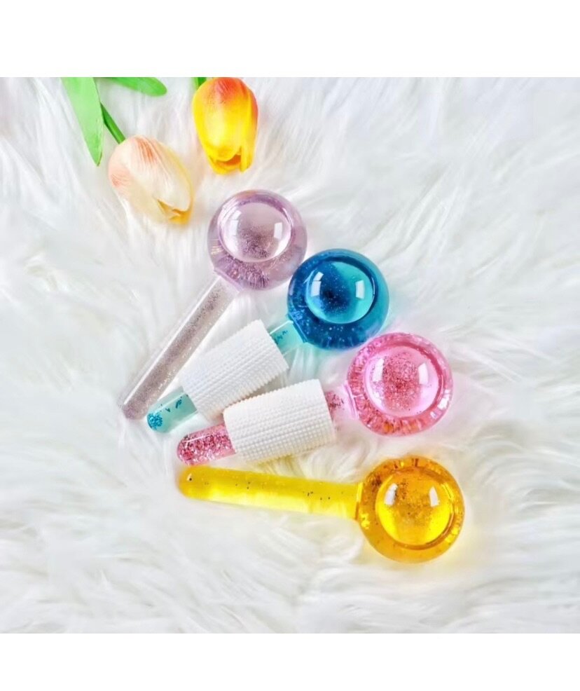 Bâtons de massage visage colorés