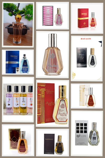 40 cedis each perfumes and splash