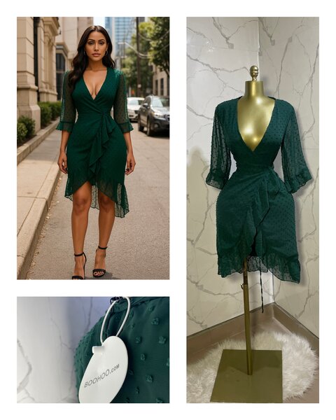 Robe boohoo cache cœur