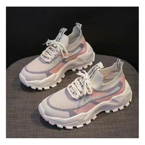 Chaussures de sport baskets pour femmes .bl0.rose khaki