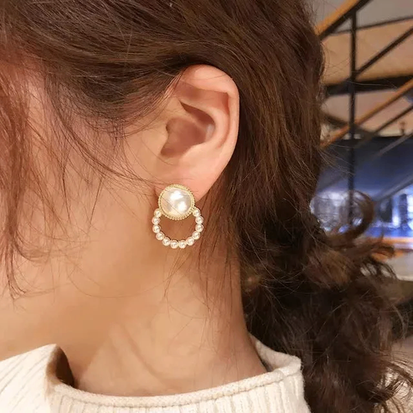 Boucle d'oreille petit perle
