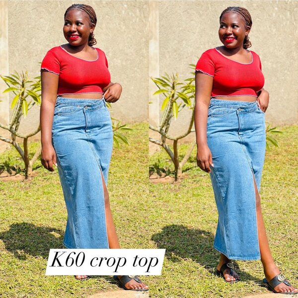 CROP TOP red