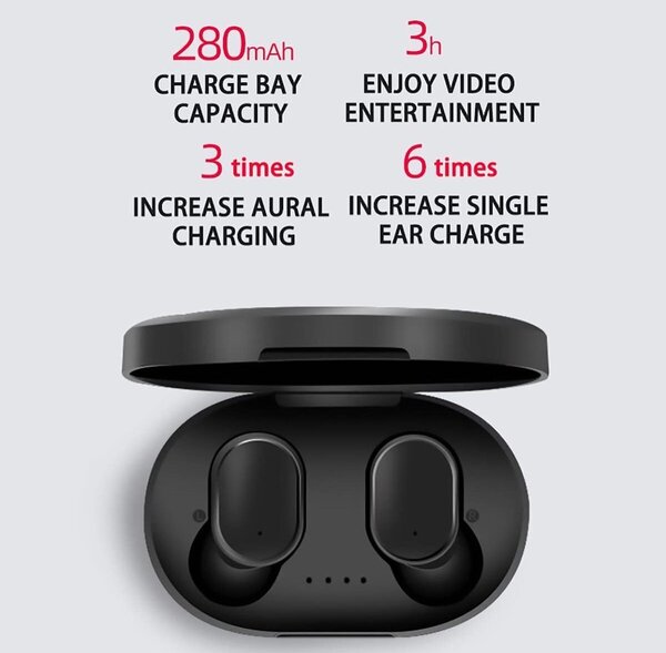 Bluetooth earbuds A6S Pro Black