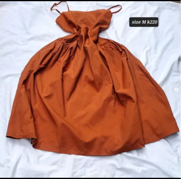 brown dress