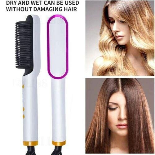 Brosse Chauffante Lissante 2-en-1