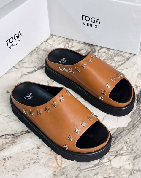 Mules Toga Virilis cuir élégantes