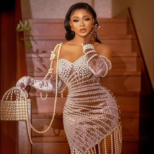 Robe en perles faite main