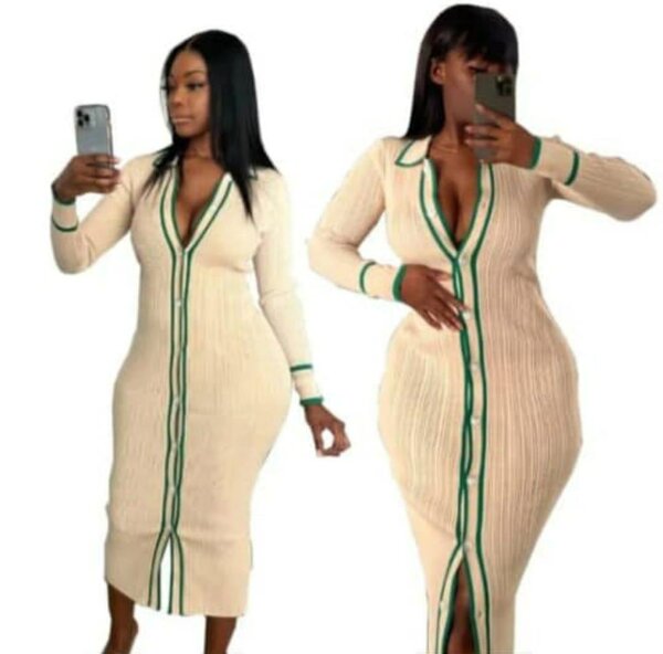 Très belle robe moulante S M L XL 2XL Belge rose disponible