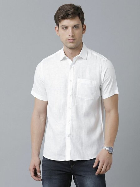 Men's White Short Sleeve Shirt