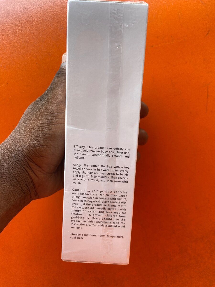 Crème dépilatoire