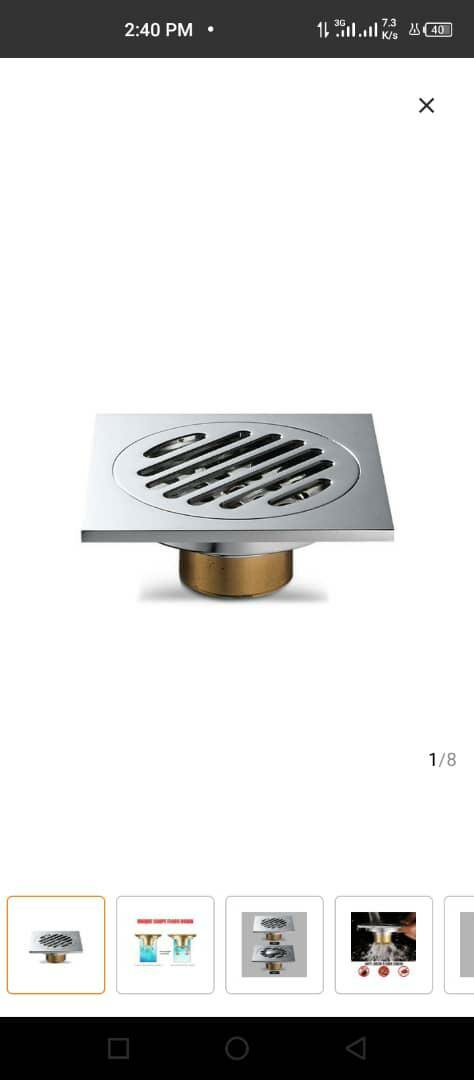 Metal floor drain