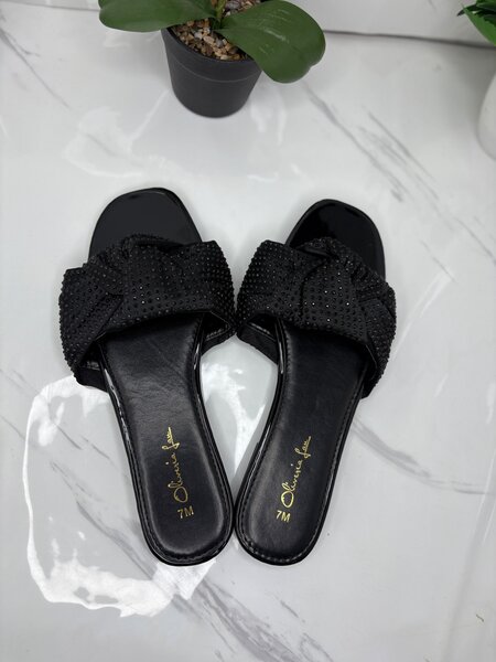 Mules à talons perlées femme