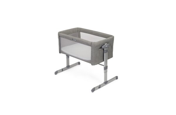 Кроватка JOIE ROOMIE GLIDE BEDSIDE SLEEPER Серого цвета.