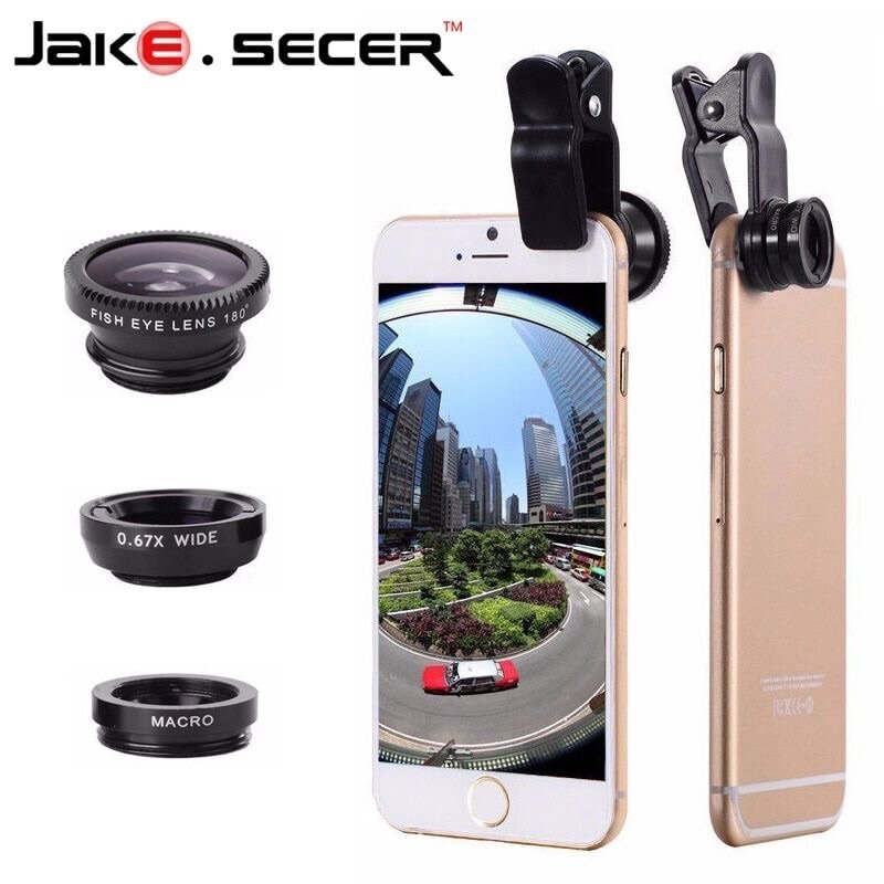 Kit d'objectifs 3 en 1 pour smartphone