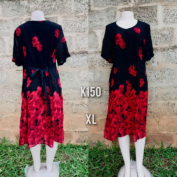 Robe noir rouge