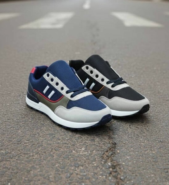 baskets pour homme bleu gris