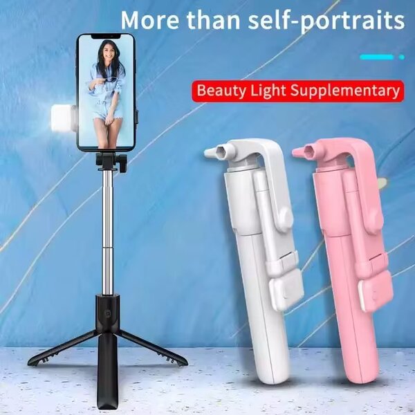 Trépied Selfie avec Lumière LED