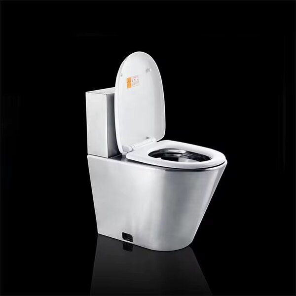 Toilette en acier inox