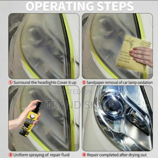 Car Light Cleaner - Headlight Restoration Spray