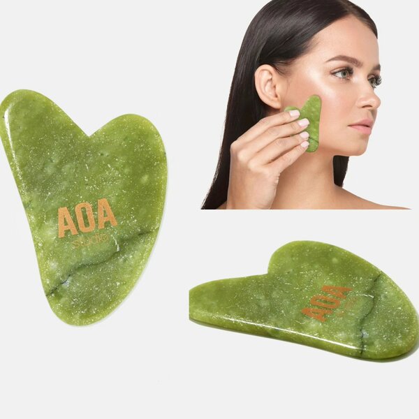 Plaque de massage facial jade Guasha