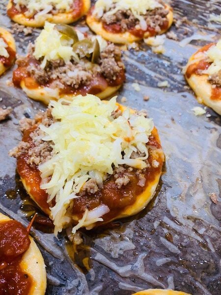 5 Mini pizzas apéritives