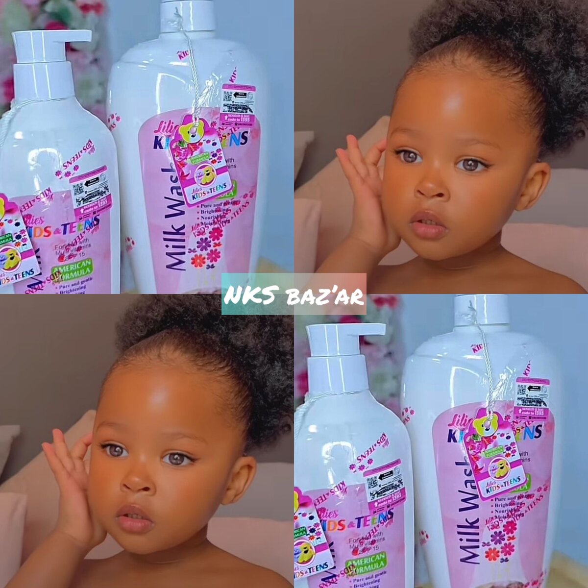 Lait traitant les taches sur les enfants et adolescents